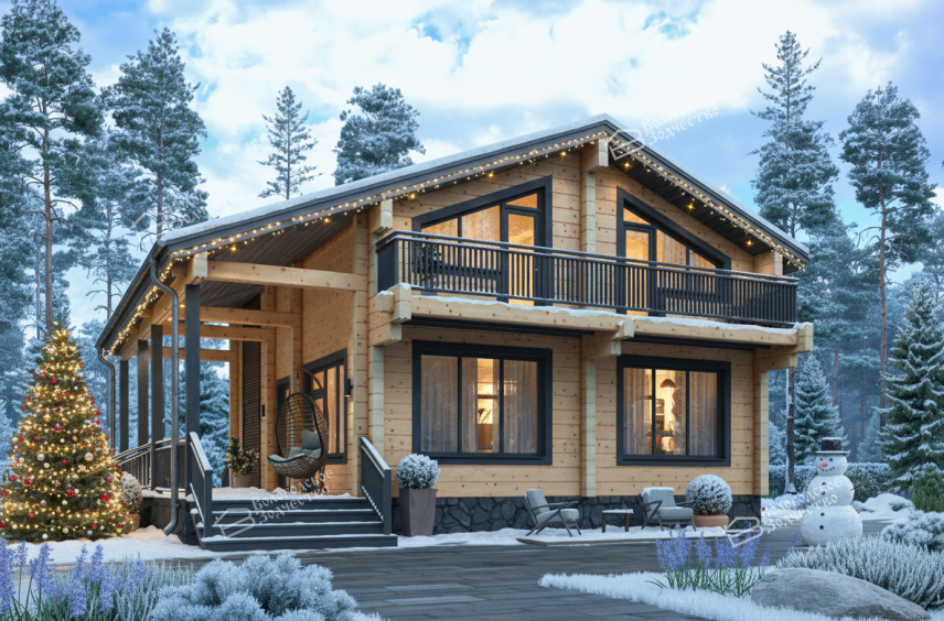 Дом из профилированного бруса VZ-493