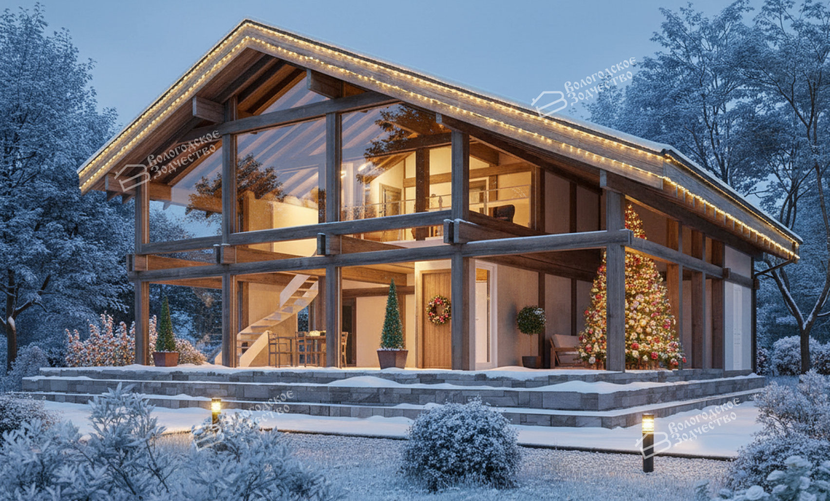 Дом из бруса Фахверк VZ-548