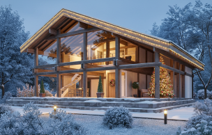 Дом из бруса Фахверк VZ-548