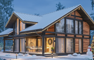 Дом из бруса Фахверк VZ-549