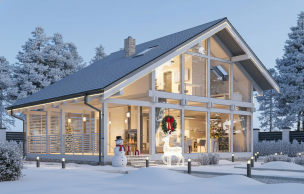 Дом из бруса Фахверк VZ-550