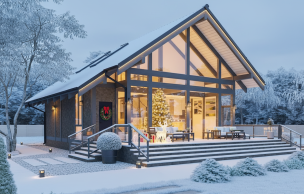 Дом из бруса Фахверк VZ-551 