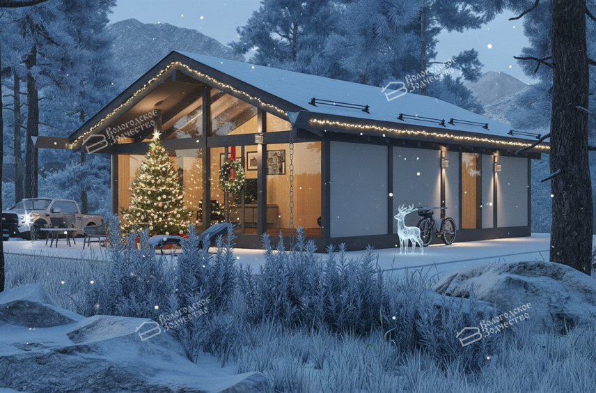 Дом из бруса Фахверк VZ-546