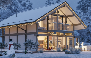 Дом из бруса Фахверк VZ-545 