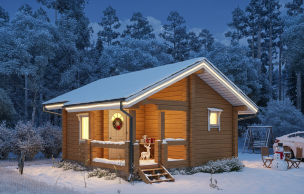 Баня из бруса VZ-605