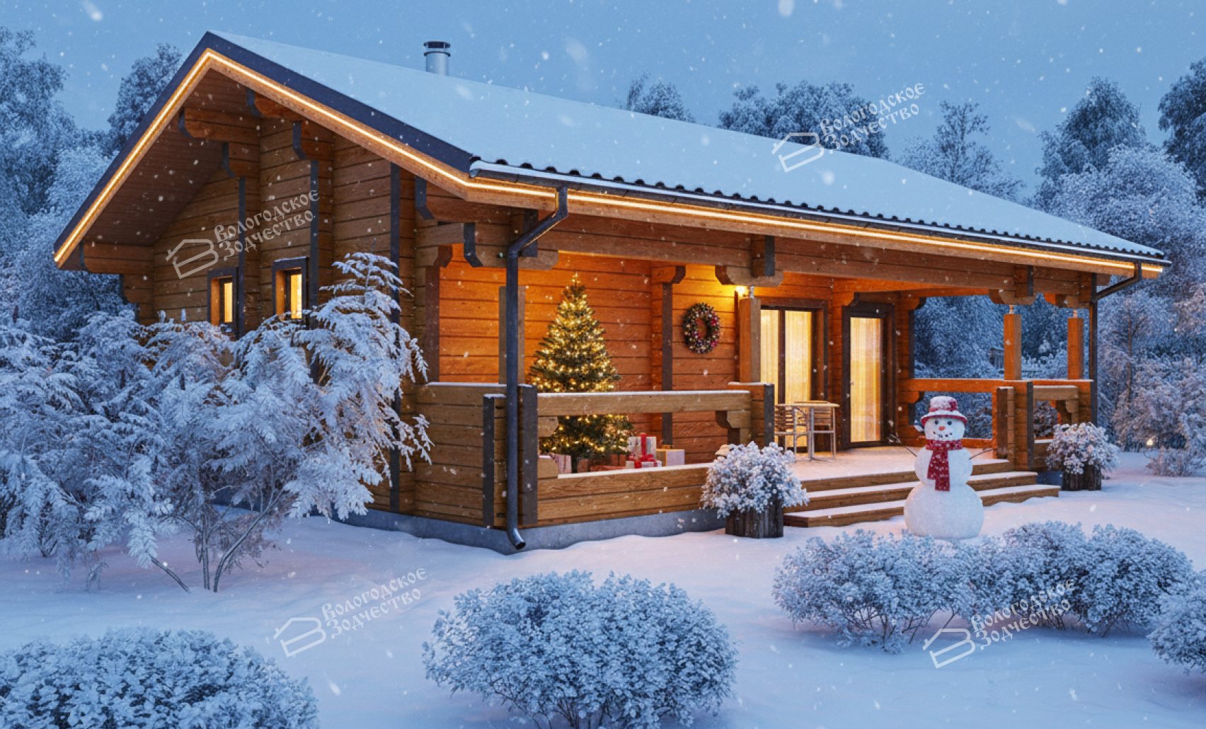 Баня из бруса VZ-608