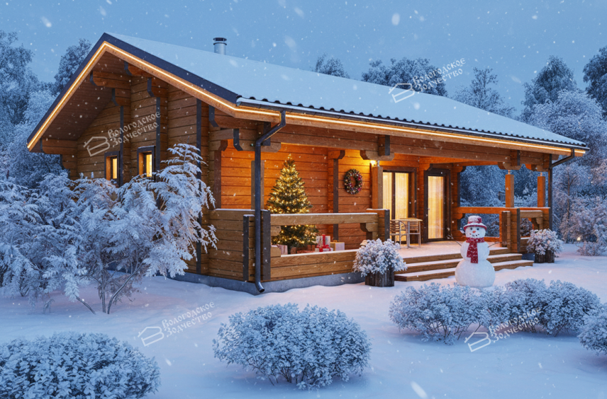 Баня из бруса VZ-608