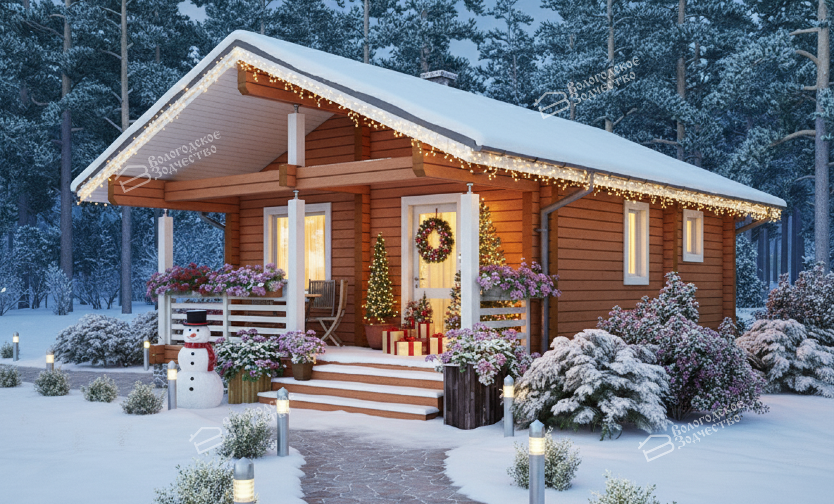 Баня из бруса VZ-609 