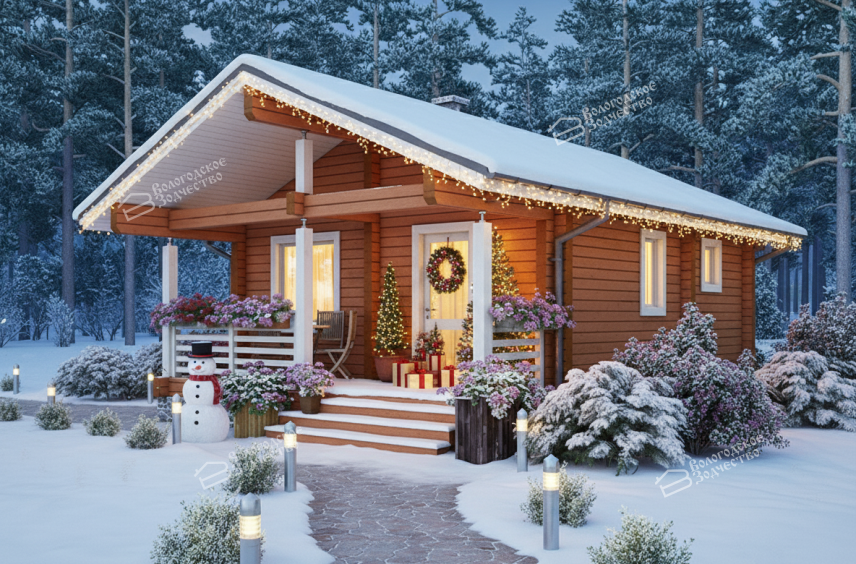 Баня из бруса VZ-609 