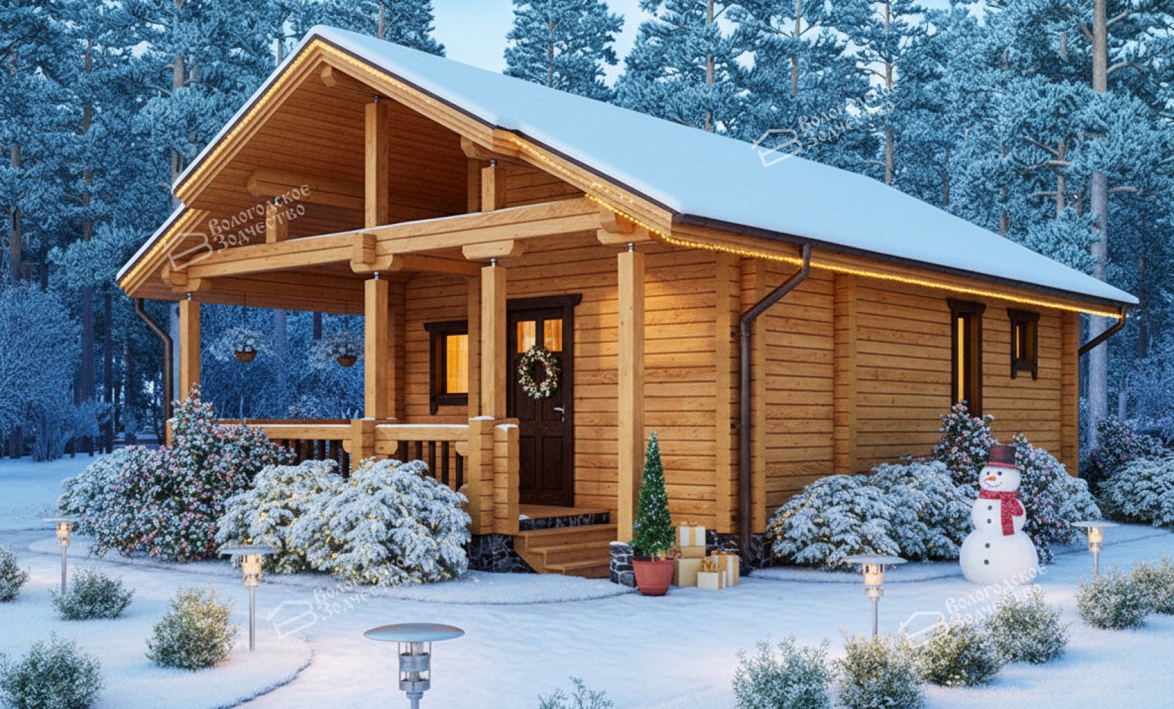 Баня из бруса VZ-610 