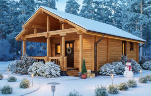 Баня из бруса VZ-610 