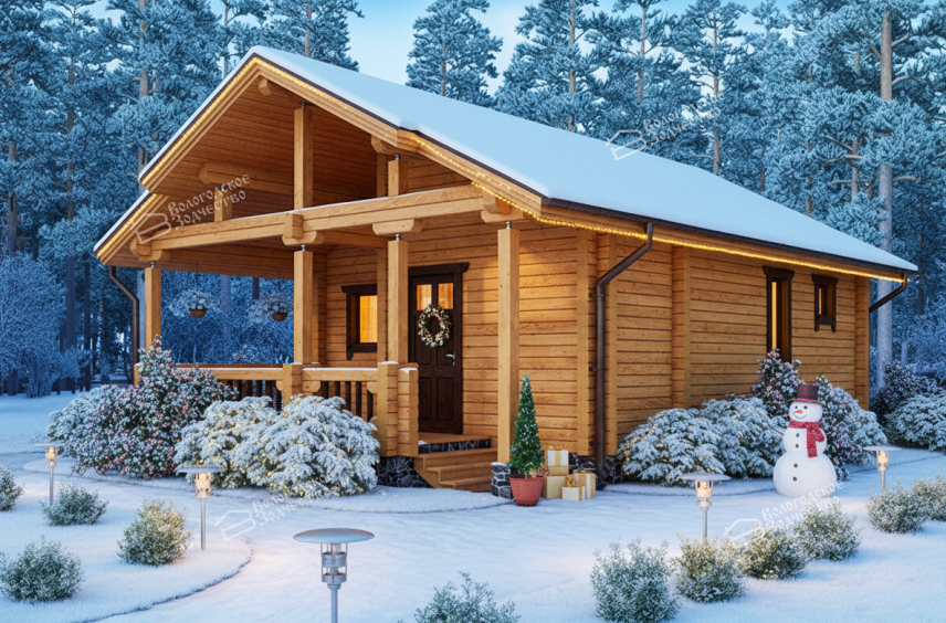 Баня из бруса VZ-610 