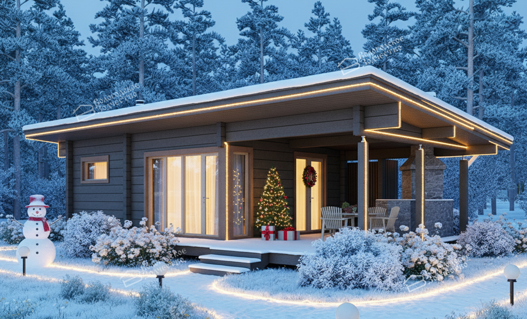 Баня из бруса VZ-611