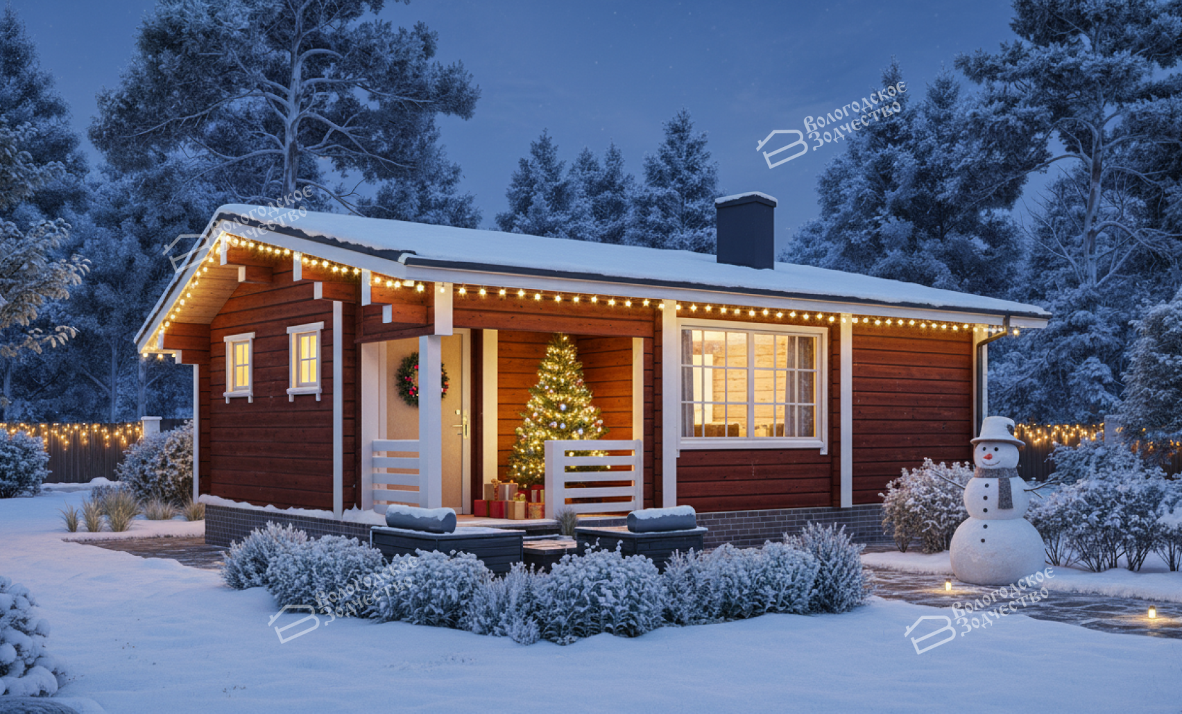 Баня из бруса VZ-612 