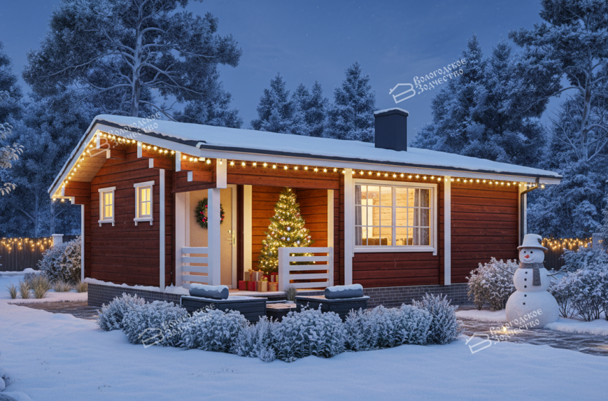 Баня из бруса VZ-612 