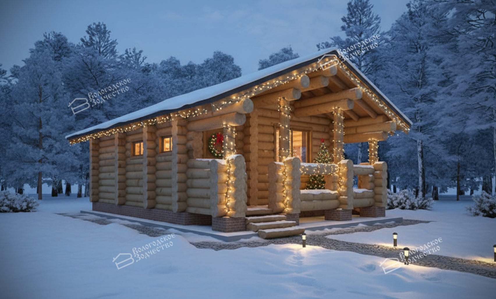 Баня из бревна VZ-613 