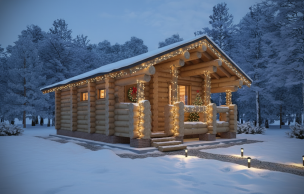 Баня из бревна VZ-613 
