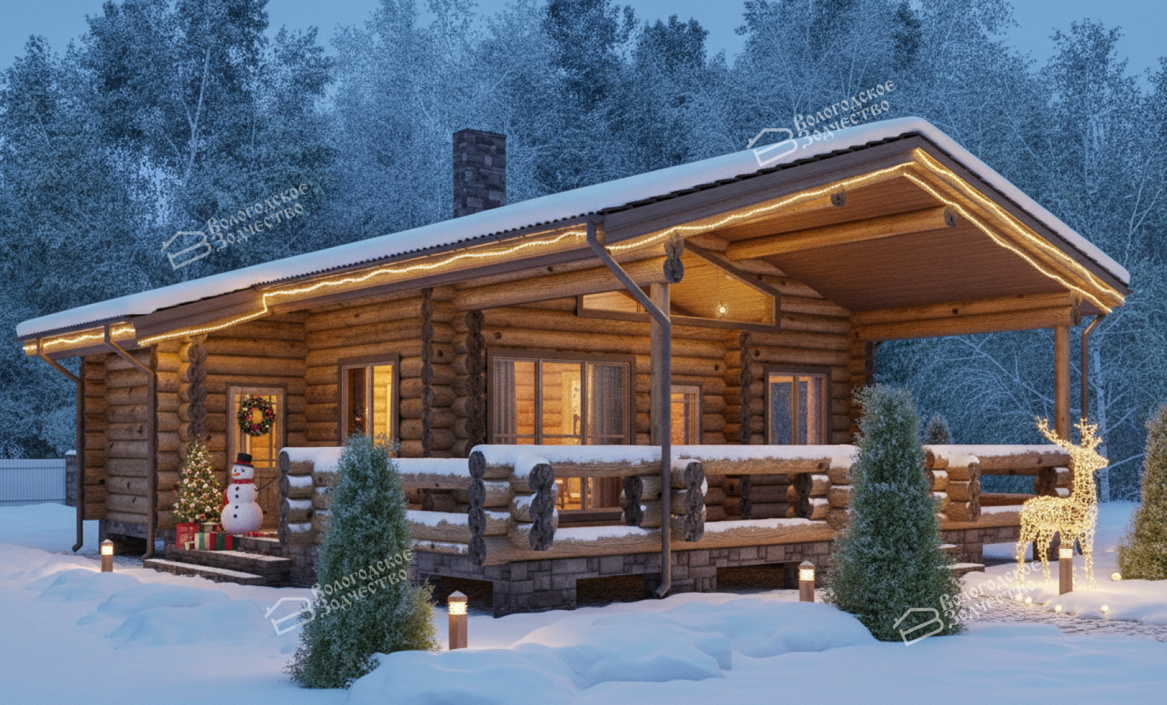 Баня из бревна VZ-614