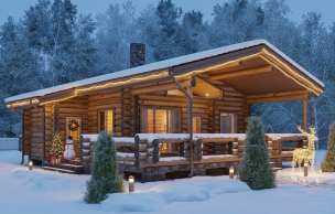 Баня из бревна VZ-614
