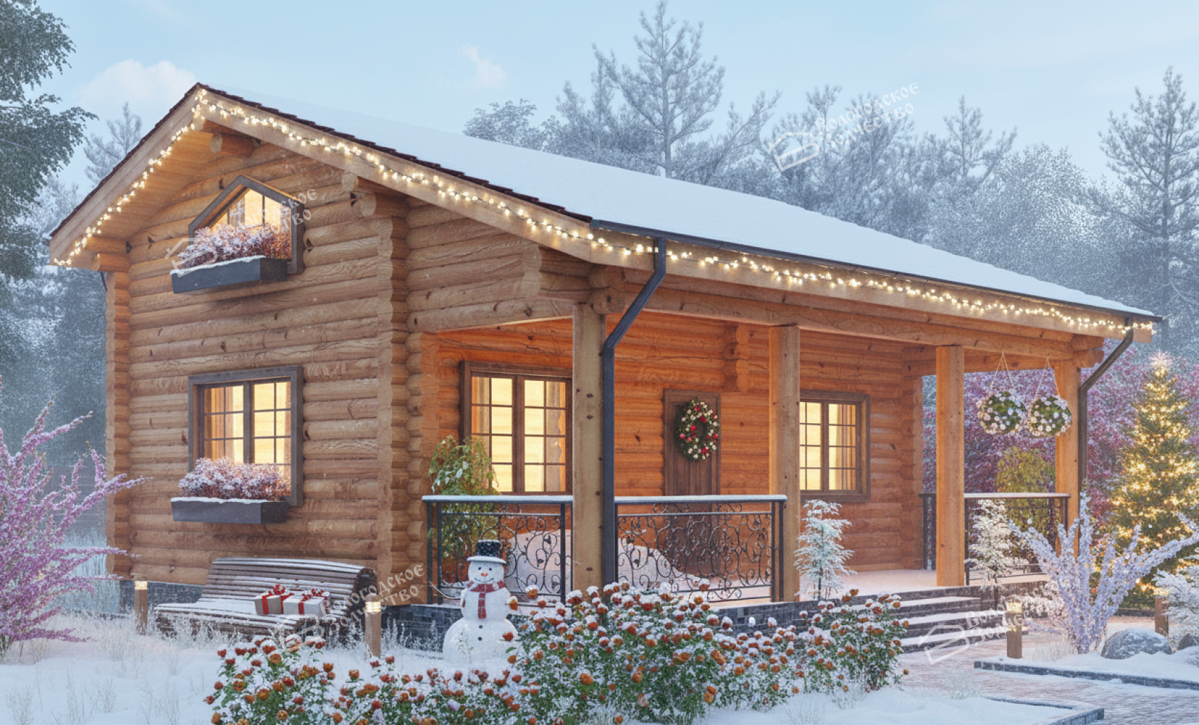 Баня из бревна VZ-615 