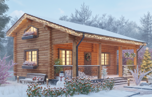 Баня из бревна VZ-615 