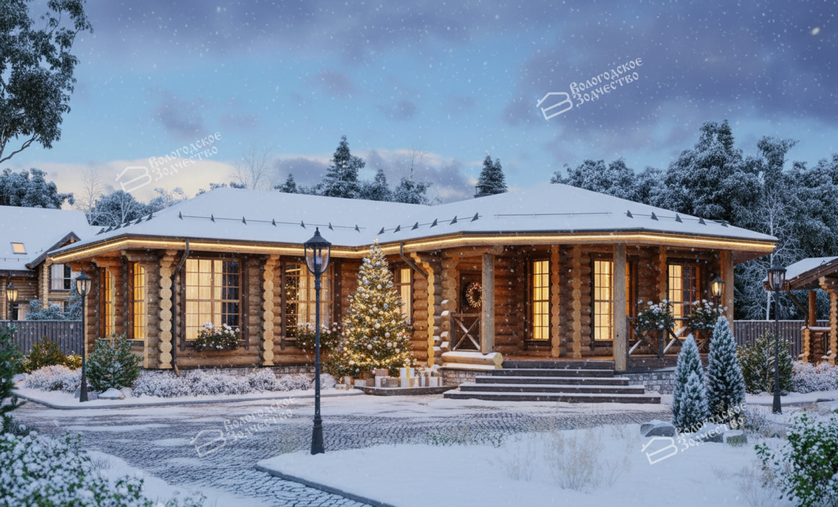 Баня из бревна VZ-616 