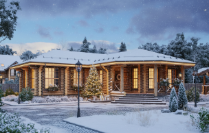 Баня из бревна VZ-616 