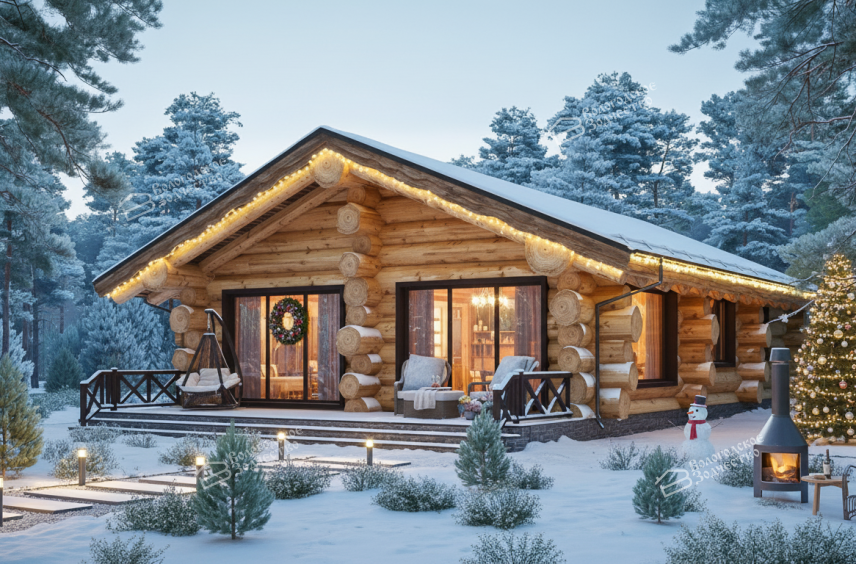 Баня из бревна VZ-618 