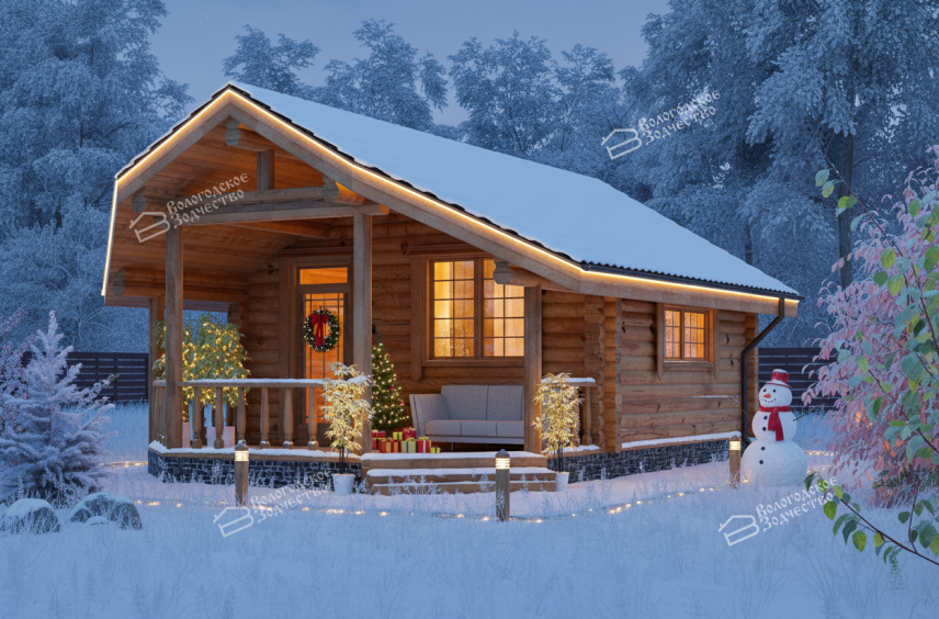 Баня из бревна VZ-622