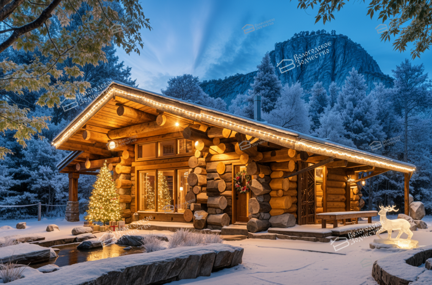 Дом-баня из бревна ручной рубки VZ-623 