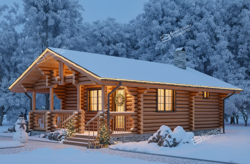 Баня из бревна VZ-624