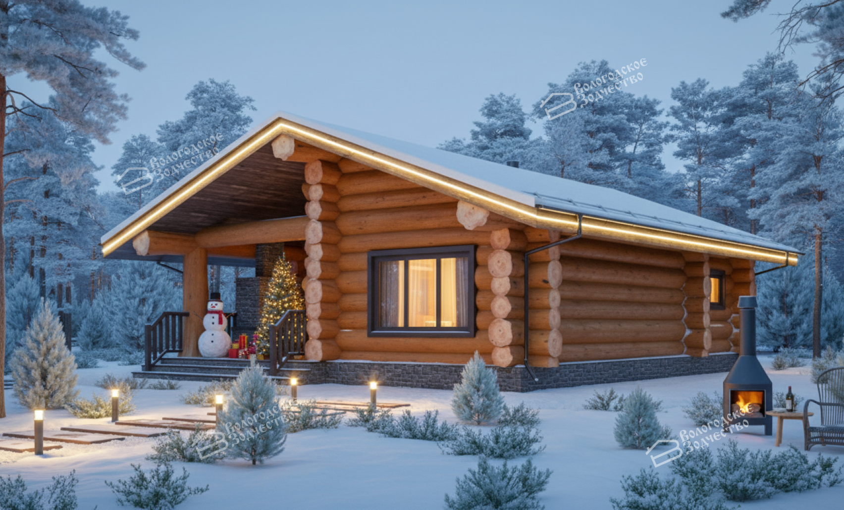 Баня из бревна VZ-639 