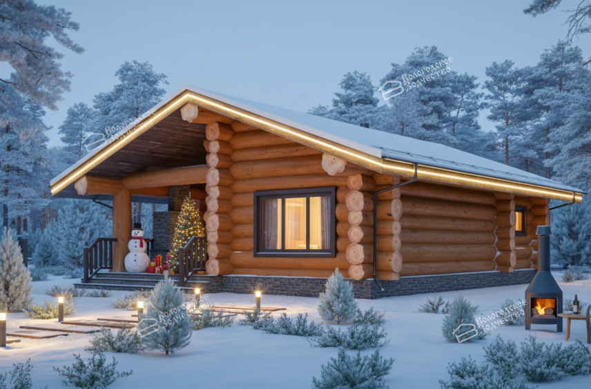 Баня из бревна VZ-639 