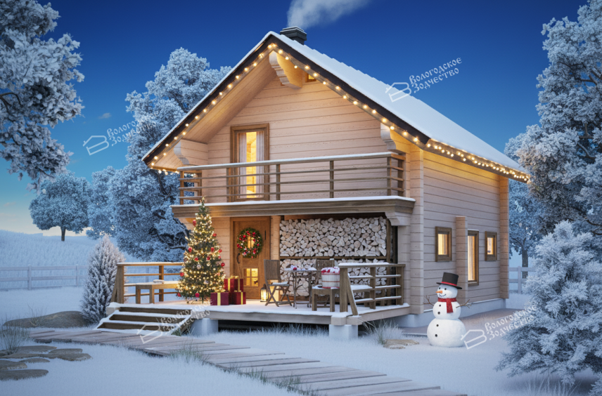 Баня из бруса VZ-643