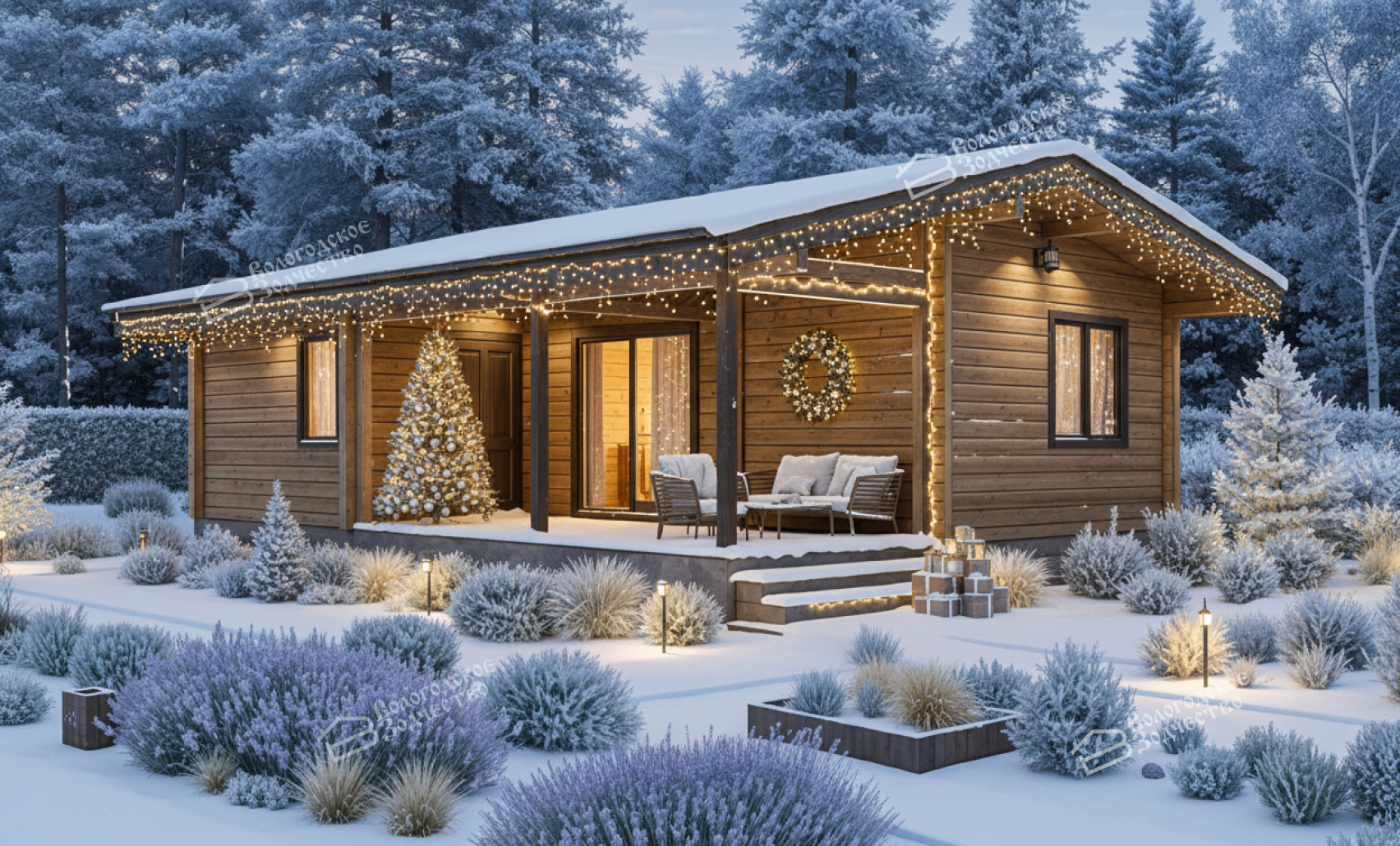 Баня из бруса VZ-644