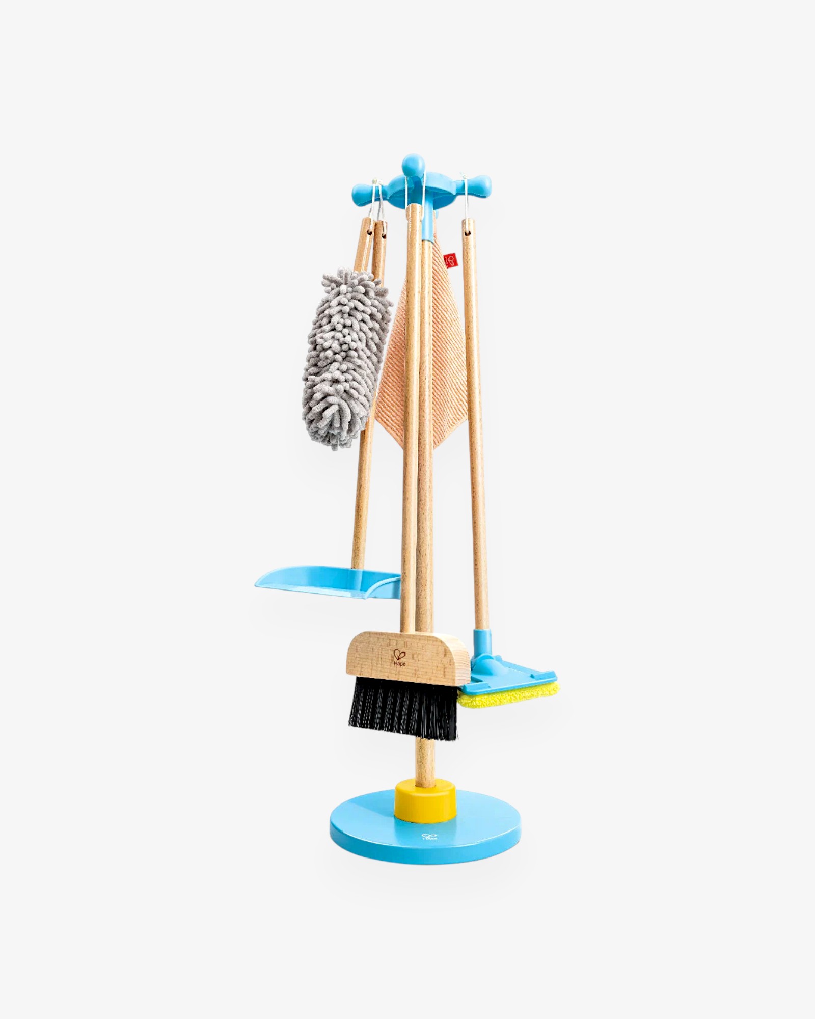 HAPE — Игровой набор для уборки «Маленькая хозяюшка»  (на подставке), 6 элементов