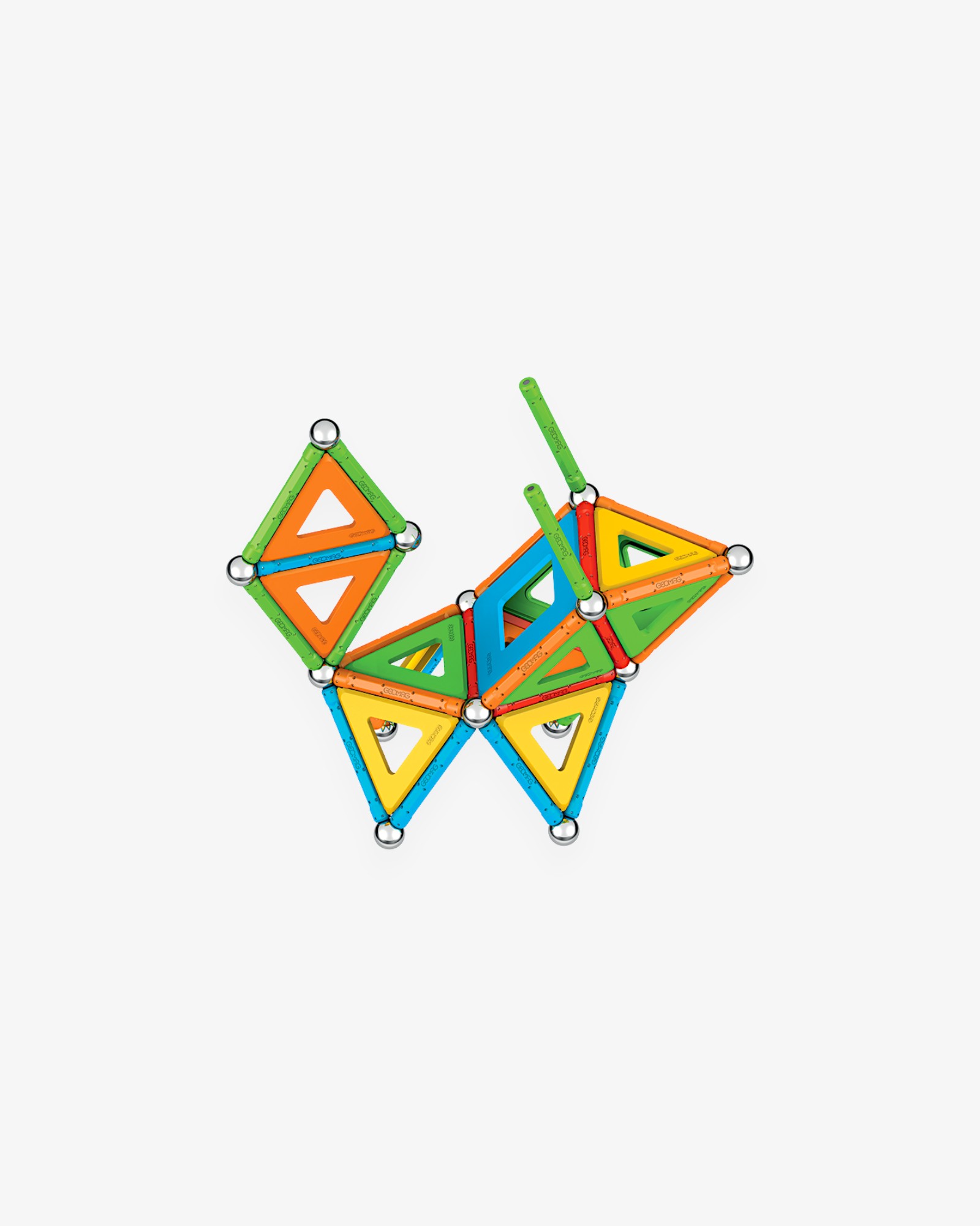 GEOMAG — Конструктор магнитный Geomag "Многоцвет", пластины, 78 эл.