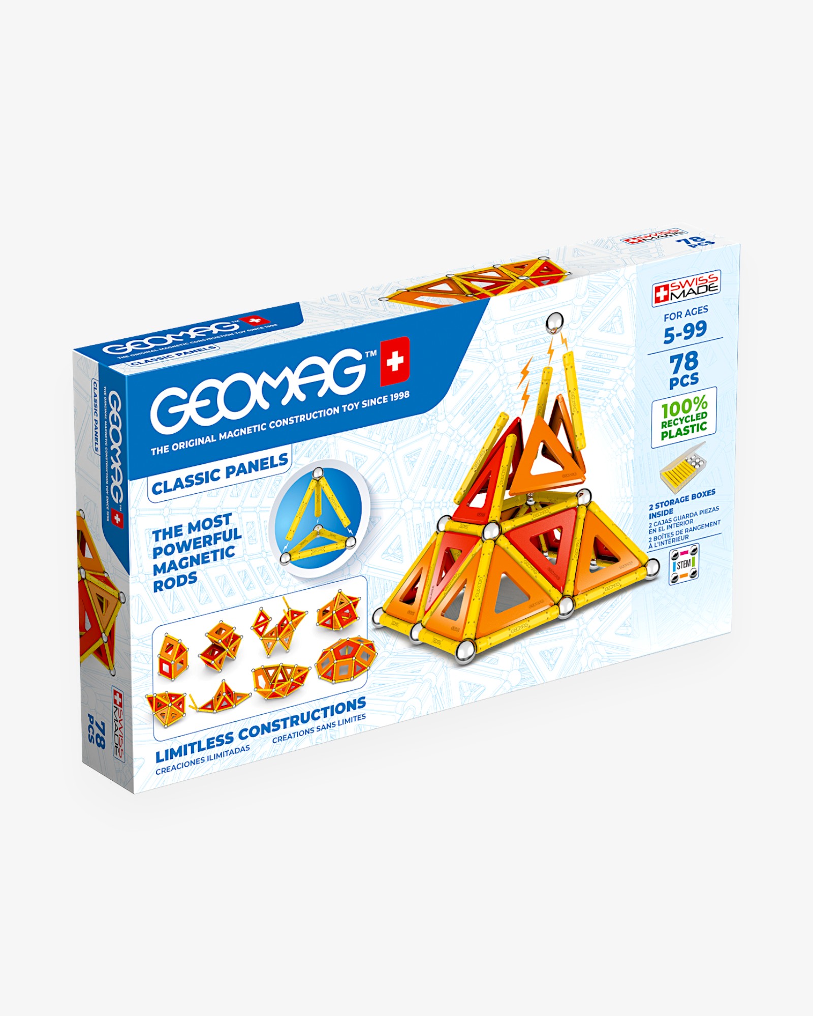 Конструктор магнитный Geomag "Классик", пластины, 78 эл. — 2