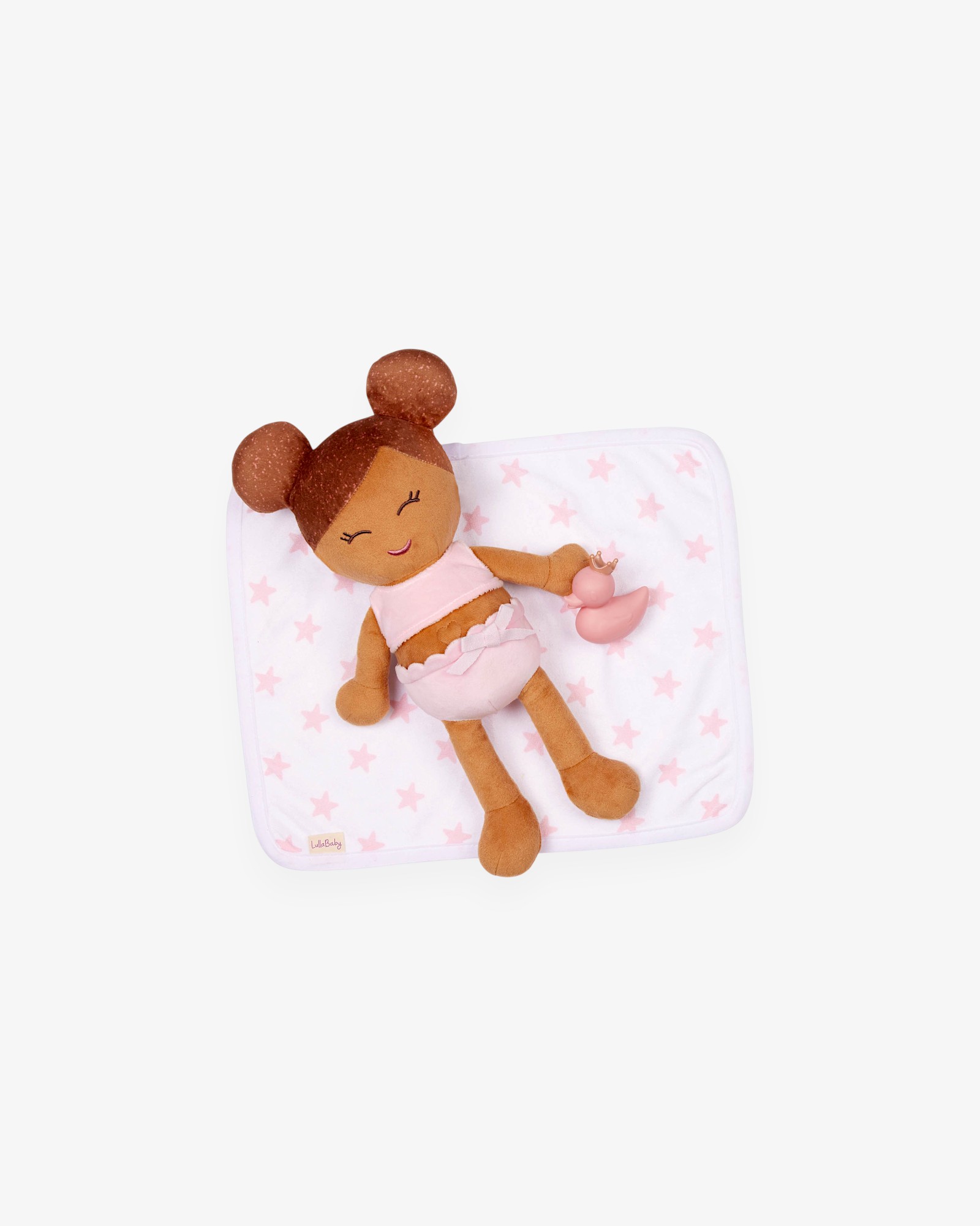 LULLABABY — Кукла-пупс мягкая плюшевая для купания, шатенка