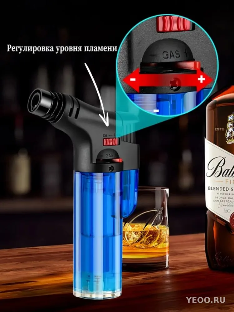 A928 Газовая зажигалка с турбо пламенем 11см без подставки