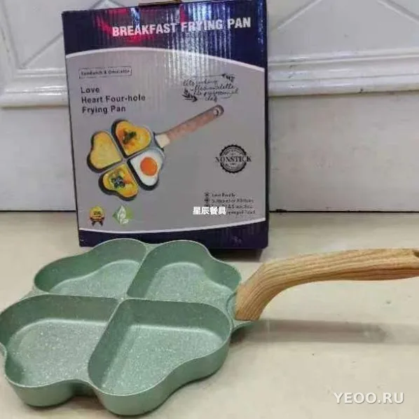 Сковородка для яичницы 4 секции (сердце)