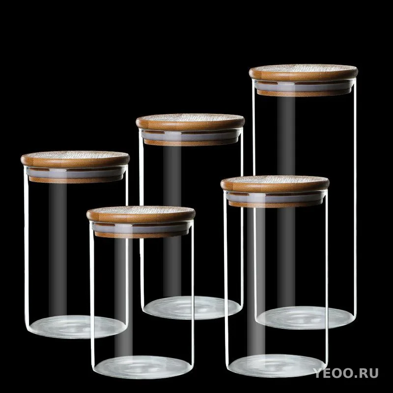 Банка для сыпучих продуктов,стекло 500ml 10*8,5см