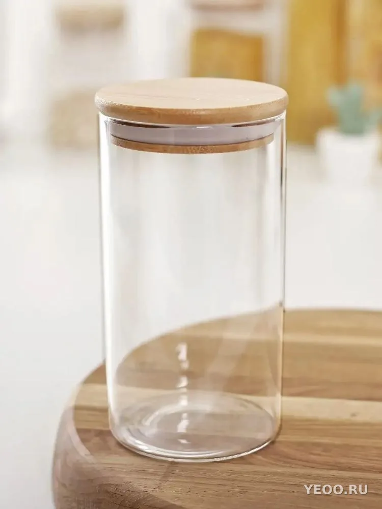 Банка для сыпучих продуктов,стекло 750ml 15*8,5см