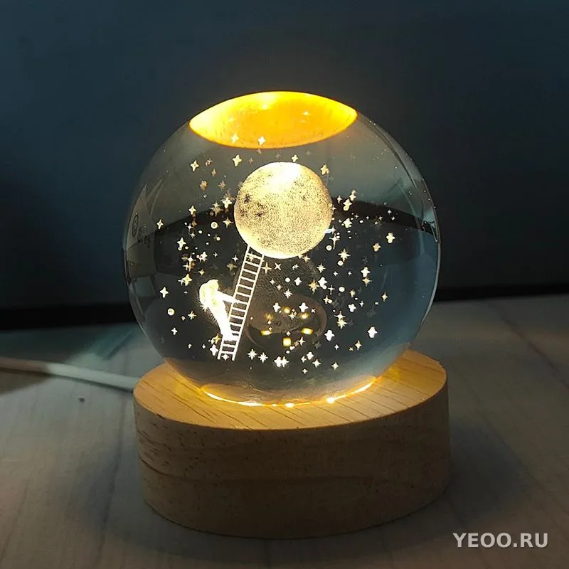 Ночникастронавт и луна 6d