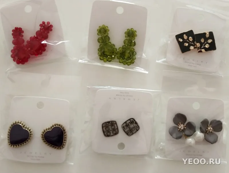 Серьги-гвоздики из серебра 925 пробы с серебряной иглой, 1 пара