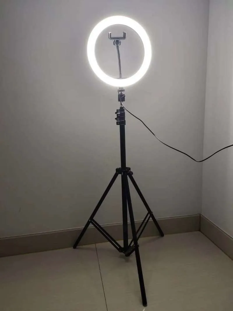 Кольцевая LED-лампа для макияжа и селфи 10 дюймов, 26 см