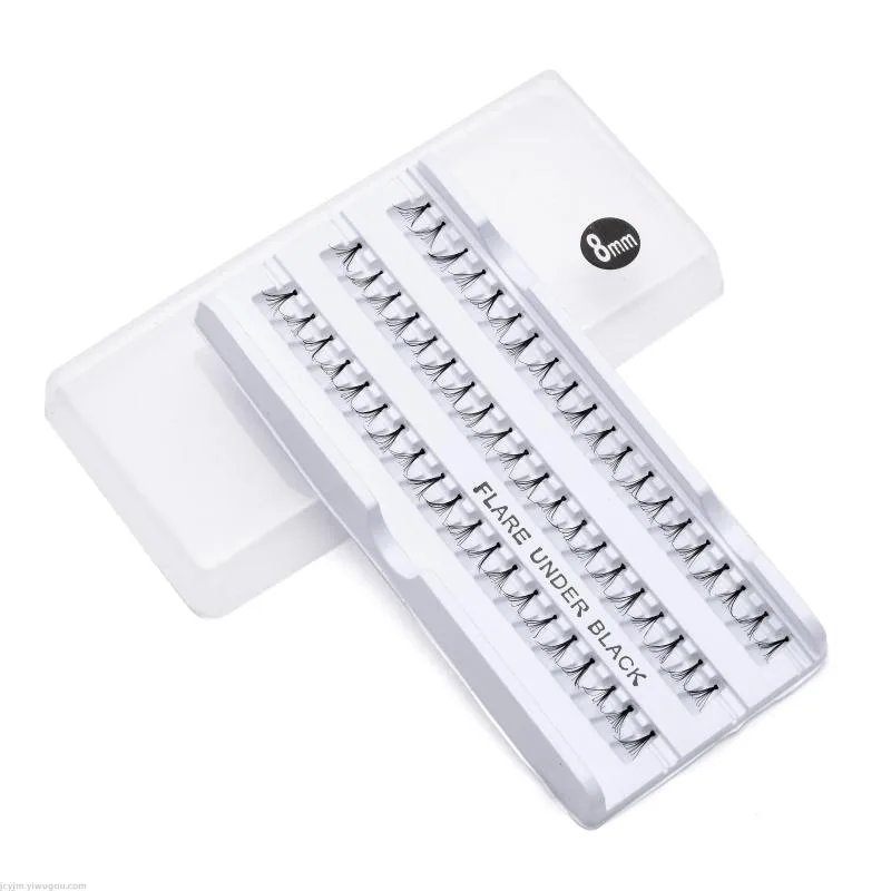 Пучки для наращивания ресниц, 10 волосков, PVC-крышка