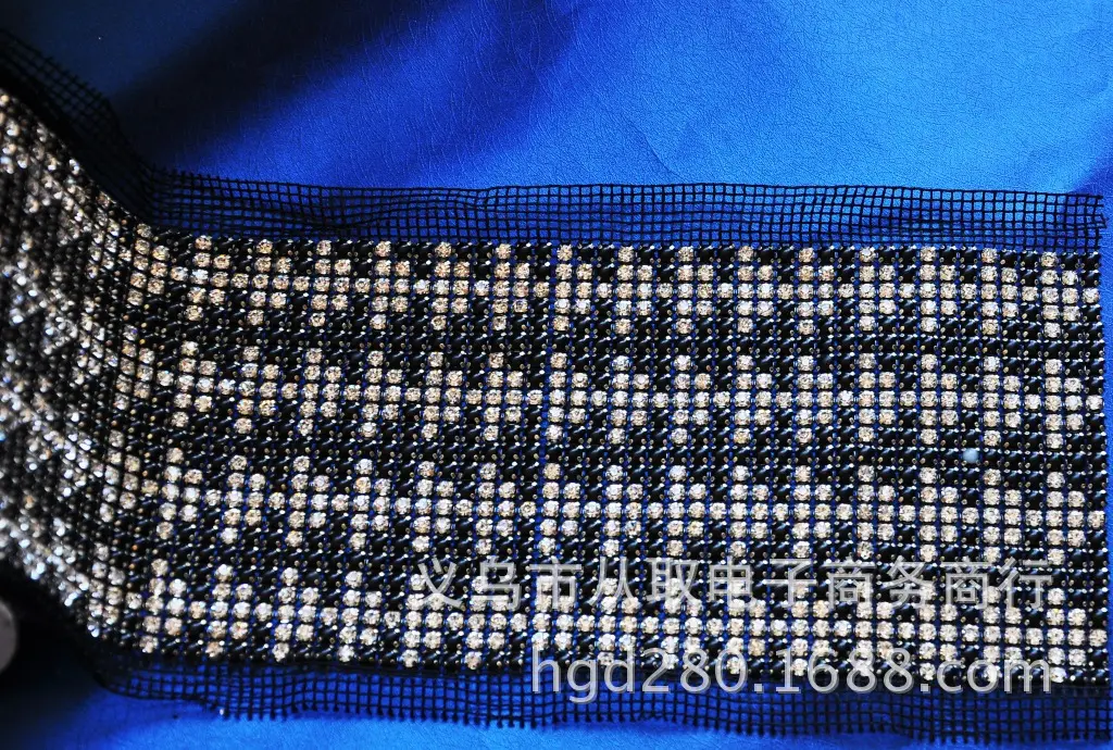 Плотная сетка со стеклянными стразами для декора одежды и аксессуаров, DIY