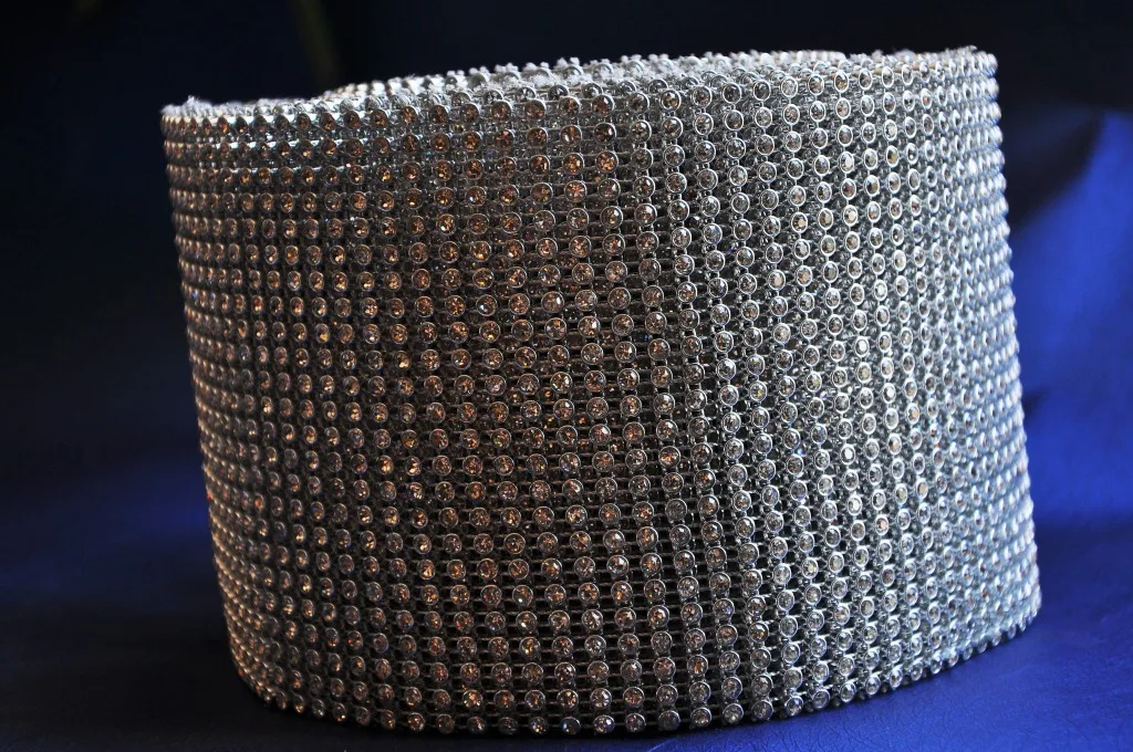 Плотная сетка со стеклянными стразами для декора одежды и аксессуаров, DIY