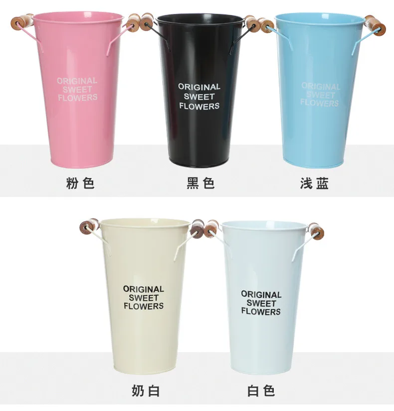 Напольный металлический горшок для искусственных растений из нержавеющей стали